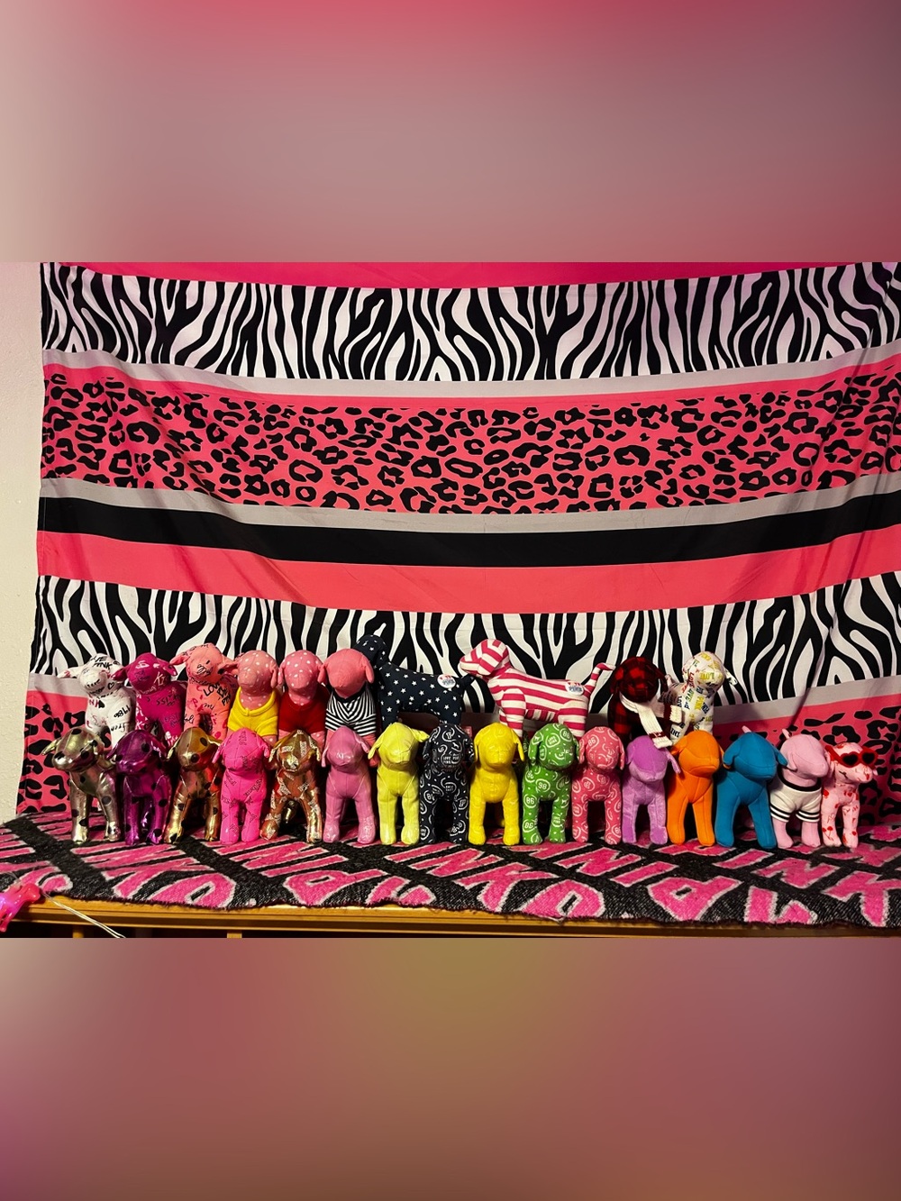 Vintage PINK Victoria's Secret dogs bundle